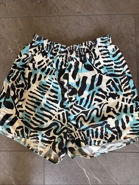 Contemporary Print Cotton Shorts